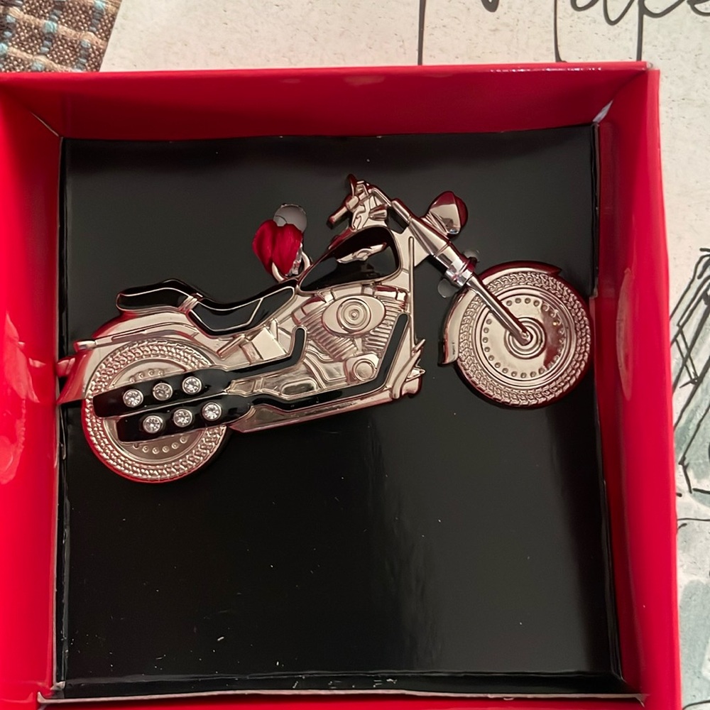 Barrington Studios Ltd motorcycle ornament/charm new in box